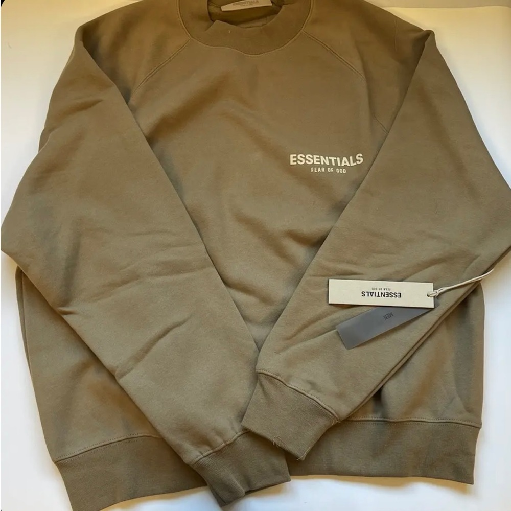 Fear of god essentials oak sweatshirt size small